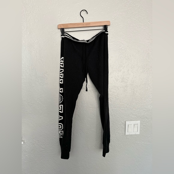 PINK Black and White Sweatpants - Picture 4 of 4